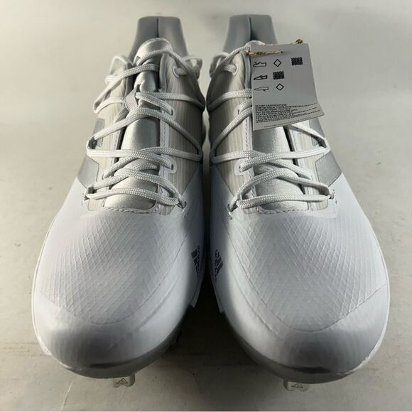 Adidas Adizero Afterburner Mens Metal Baseball Cleats White Size 8.5 H00971 NEW - Picture 4 of 8